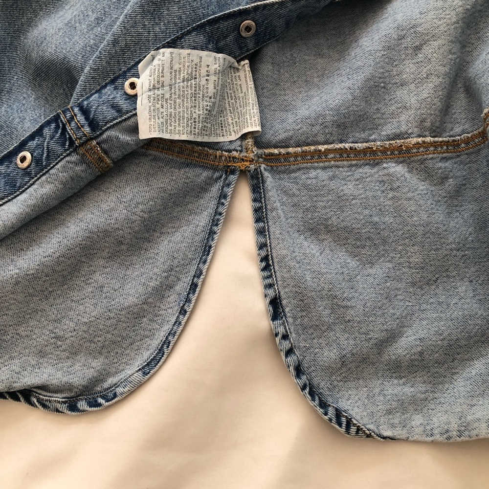 Girls Zara Denim Overshirt Shacket Jacket Shirt with Pocket size 8-9 - Picture 7 of 9